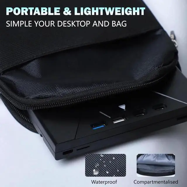 Alt view image 4 of 7 - [7 in 1] External Blu Ray Drive, Support 100G Disc USB 3.0 and Type-C Blu Ray Burner Portable Blu Ray DVD/CD/BD Player, 3D Optical Bluray DVD Drive Compatible with Laptop Desktop Windows MacOS