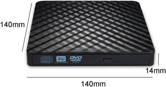 Alt view image 6 of 7 - External CD Drive, USB 3.0 Slim External CD DVD ROM Drive Writer Reader Burner, Portable CD DVD RW Drive/Writer/Burner Optical Player External DVD Drive for Macbook/Laptop/Desktop PC Windows XP/7/10