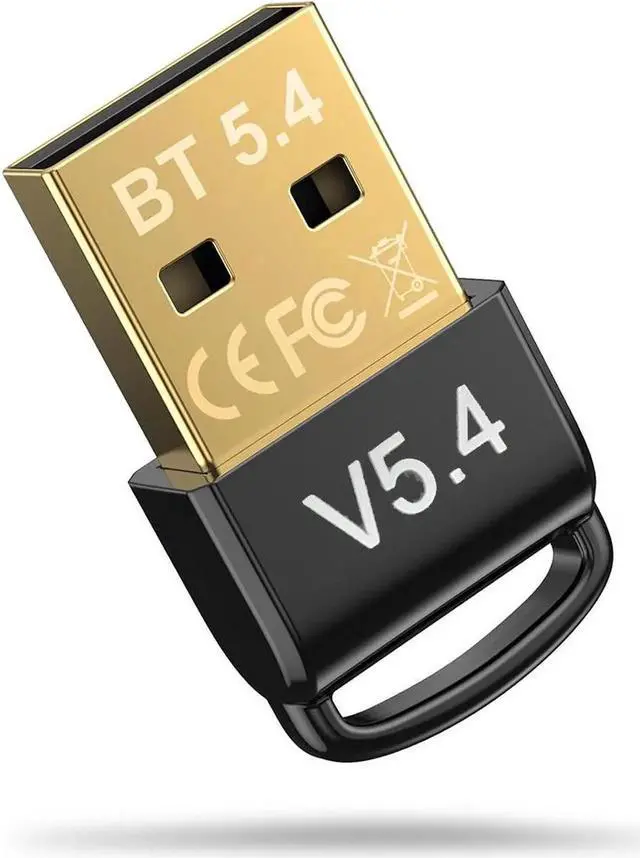 Main image of USB Bluetooth 5.4 Adapter for PC Supports Windows 11/10/8.1/7,Plug & Play on Windows11/10, Mini 5.4+EDR Bluetooth Dongle Receiver & Transmitter for PC,Laptop,Keyboard,Mouse,Headsets,Speakers
