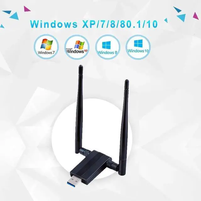 Alt view image 6 of 7 - USB WIFI Adapter 1200M USB 3.0 Wireless Wifi Dongle 5G/866Mbps 2.4G/300Mbps 5dBi Dual Band Antenna 802.11 AC Wireless Network Adapter for Desktop/PC/Laptop Windows XP/Vista/7/8/10, Linx2.6X Mac OS X