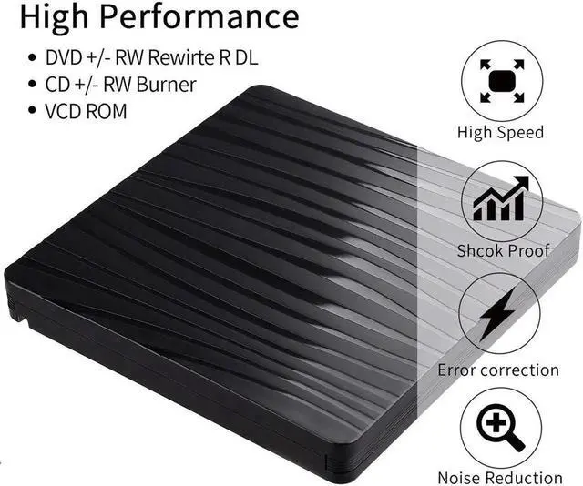 Alt view image 5 of 7 - Type C USB 3.0 Slim External DVD RW CD Writer Drive Burner Reader Player Optical Drives CD-RW Burner Reader Recorder For Laptop
