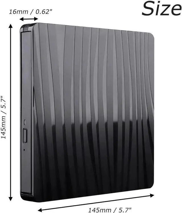 Alt view image 4 of 7 - Type C USB 3.0 Slim External DVD RW CD Writer Drive Burner Reader Player Optical Drives CD-RW Burner Reader Recorder For Laptop