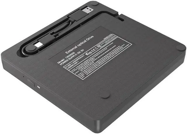 Alt view image 3 of 7 - External CD/DVD Drive for Laptop, USB 3.0 CD ROM DVD Burner Slim Portable CD Reader DVD Player Reader Writer Optical Disc Drive Compatible with Laptop Desktop PC Windows 11/10/8/7 Linux MacOS