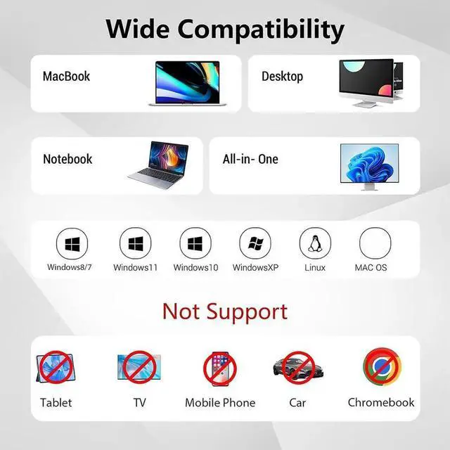 Alt view image 3 of 7 - External Blu Ray Drive, USB 3.0 Type-C 3D Bluray CD DVD BD Reader Player Slim Optical Bluray CD/DVD Burner for MacBook Laptop Desktop PC Compatible with Mac OS Windows XP/7/8/10/11