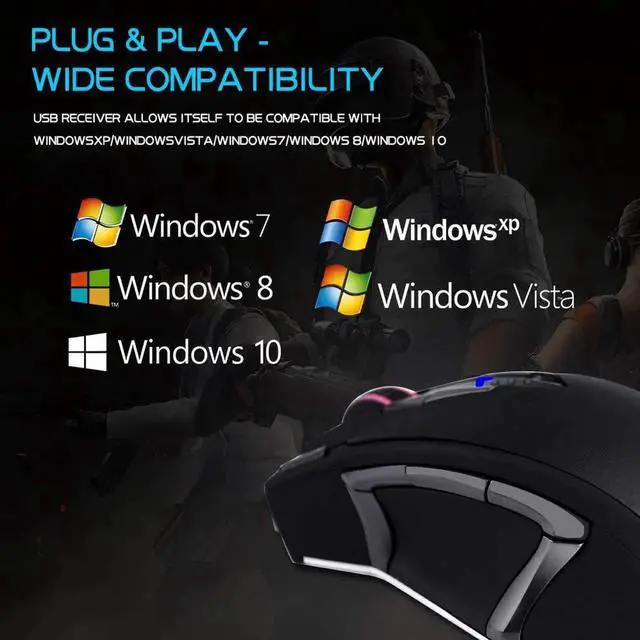 Alt view image 5 of 7 - Gaming Mouse Wired, 13 Programmable Buttons (8+5 Side Buttons), RGB Backlit, Marco, 10000 DPI Adjustable, Comfortable Grip Ergonomic Optical Gaming Mice with Tunable Weights, Black