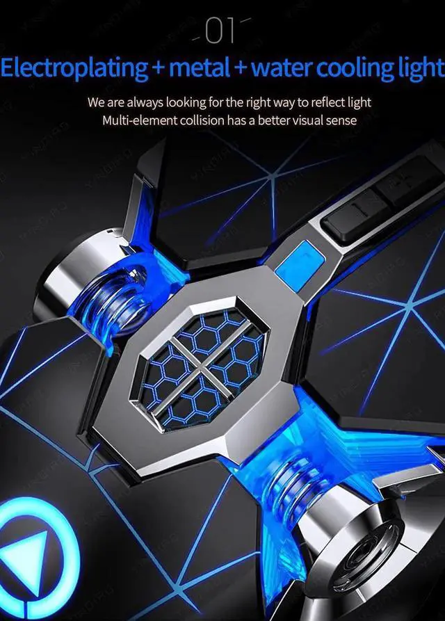 Alt view image 6 of 7 - Silent Gaming Mouse USB Wired [3200 DPI] [Breathing Light] Ergonomic Game USB Computer Mice RGB Gamer Desktop Laptop PC Gaming Mouse, 7 Buttons for Windows 7/8/10/XP Vista Linux (Black)