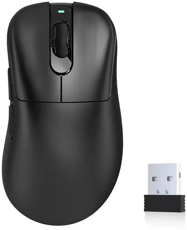 Main image of Wireless Gaming Mouse, 24000 DPI, Wired/2.4GHz/Bluetooth Ergonomic Mouse with Anti-Slip Grips, PAW3311 Sensor, 57g Lightweight Rechargeable Gaming Mice for Laptop/PC/Mac/Tablet, Black
