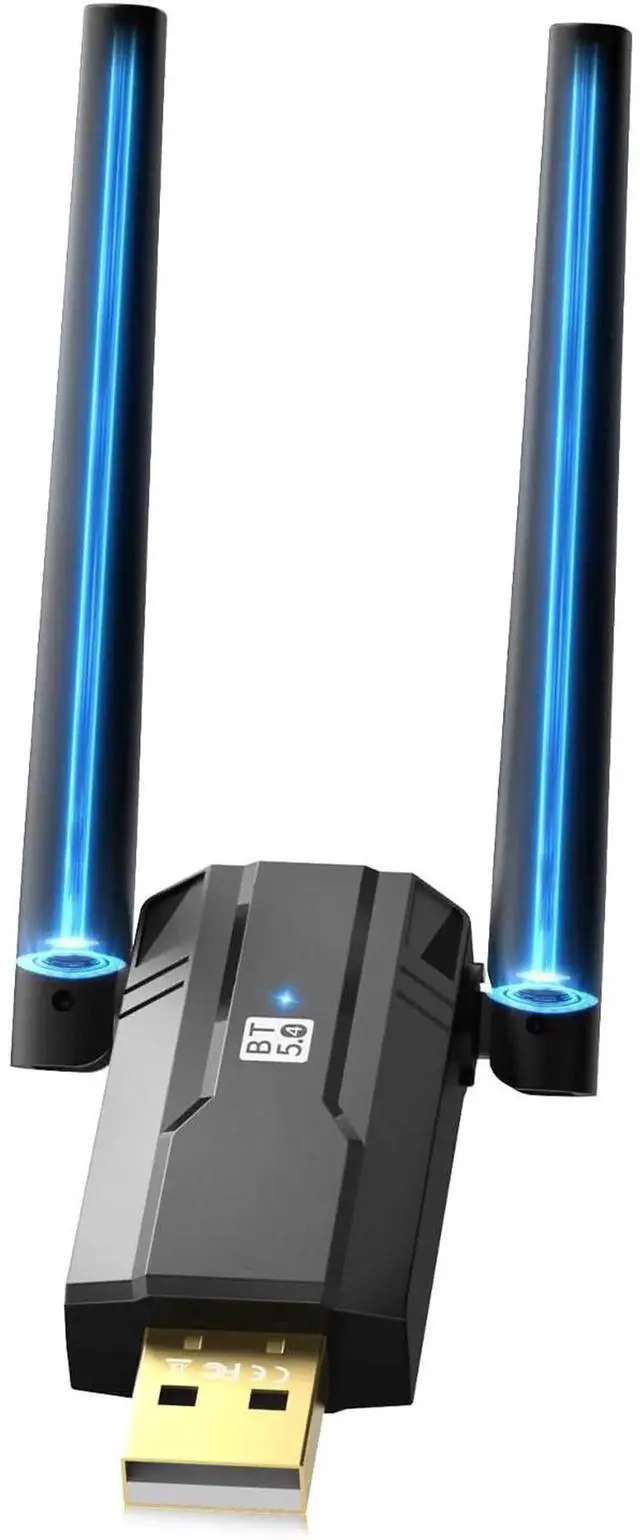 Main image of USB Bluetooth 5.4 Adapter for PC Laptop, Long Range 492FT/150M Wireless Dongle Adaptor for Windows 11 10 8.1 7 Desktop, Plug and Play Bluetooth Mouse Keyboard Headphones Speaker Game Controller