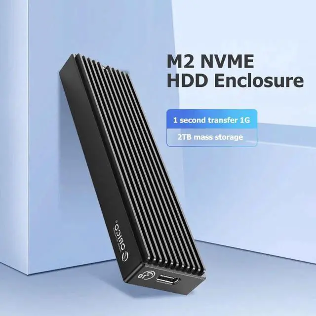 Alt view image 2 of 7 - Type-C M.2 NGFF/NVME Solid State Drive Enclosure Box USB3.1 5/10Gbps External 2230/2242/2260/2280 SSD Case 5GB 10GB
