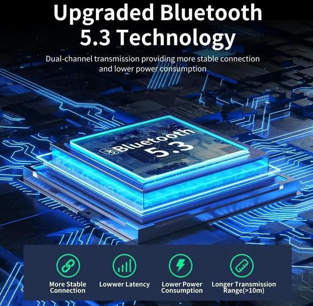 Alt view image 3 of 7 - Open Ear Headphones Clip On Mini Earbuds Bluetooth 5.3 Wireless Earbuds 48 Hours Playtime IPX7 Waterproof Sports Bone Conduction Headphones Bluetooth for Workout Driving Walking with Cellphones