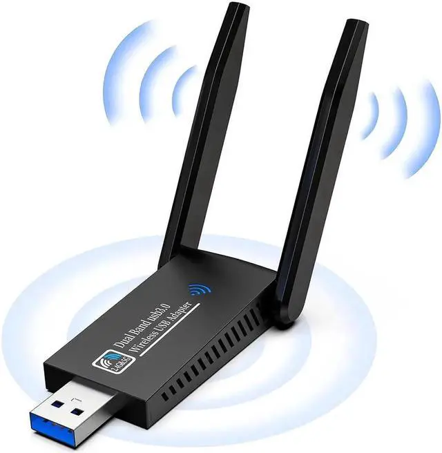 Main image of 1300M USB WiFi-Adapter for Desktop PC, AC1300Mbps USB 3.0 WiFi Dual Band 5G/2.4G Wireless Network Adapter, Mini WiFi Dongle for Windows 11/10/8/7, Mac OS 10.9-10.15