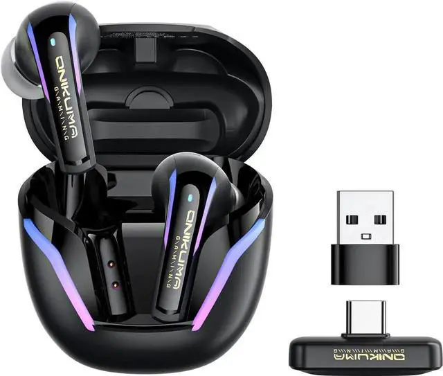 Main image of 2.4G Wireless Gaming Earbuds with ENC Mic, 20ms Low-Latency for PS5/4, for Me-ta Quest 3/3S/2, 2.4GHz Bluetooth Dual-Mode Bluetooth Headphones for Phone, Pad, Laptop, Steam Deck, Switch, PC, VR