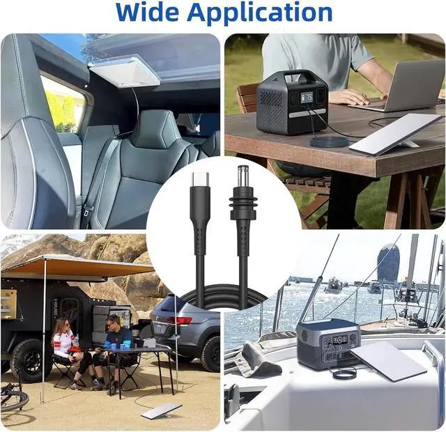 Alt view image 5 of 7 - for Starlink Mini Cable 3.3ft./1M, USB C to DC Power Cable Starlink Mini Accessories Type-C to Waterproof Barrel Jack 18AWG Built-in PD E-Mark chip Supports PD 100W Charging