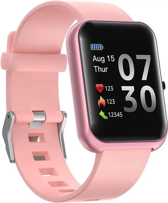 Main image of Smartwatch Fitness Tracker with Heart Rate Blood Pressure Blood Oxygen Sleep Monitor, Drink Reminder Message Reminder Activity Tracker Smart Watch Pedometer Step Counter for Kids Man Women