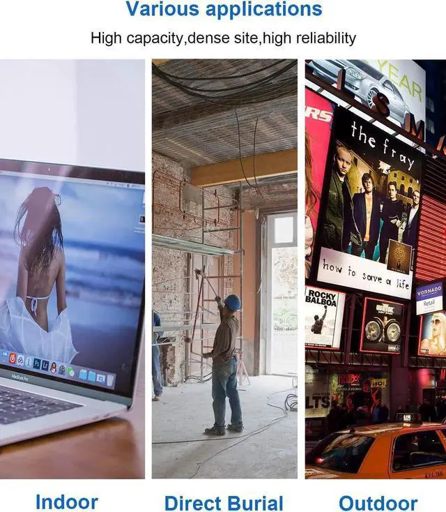 Alt view image 3 of 7 - Cat 8 Ethernet Cable 16ft / 5M, Outdoor&Indoor, Heavy Duty High Speed 26AWG Lastest 40Gbps 2000Mhz, with Gold Plated RJ45 Connector, Wall, Outdoor, Weatherproof Rated for Router, Gaming/Modem