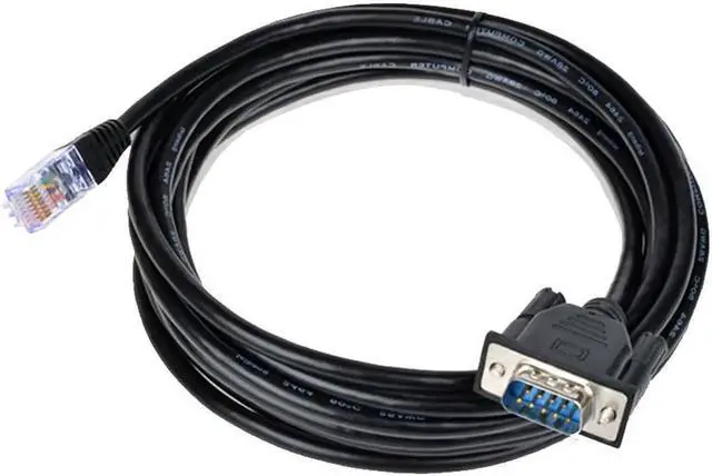 Alt view image 7 of 7 - RJ45 to RS232, DB9 9-Pin Serial Port Male to RJ45 Female Cat5 Ethernet LAN Console 10Ft / 3M
