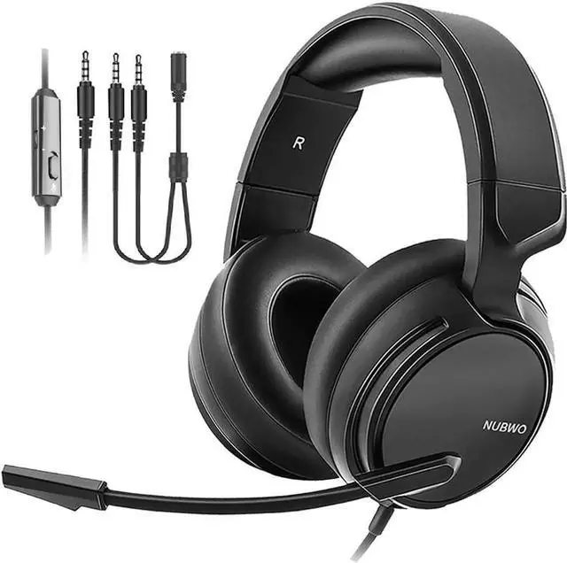 Main image of Wired Gaming Headset & for Xbox one Headset & PS4 Gaming Headset, 3.5mm Surround Stereo Gaming Headphones with Mic Soft Memory Earmuffs for PC,Laptop, PS3