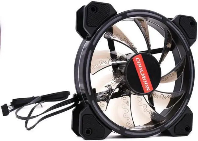 Alt view image 6 of 7 - Computer Case PC Cooling Fan RGB Adjust 120mm Quiet + IR Remote New Computer Cooler RGB CPU Case Fan Three in One