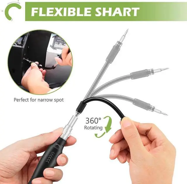 Alt view image 4 of 7 - PC Repair Tools Screwdriver Set, 145 in 1 Precision Screwdriver Set with 132 Screwdriver Bits, Magnetic Repair Tool Kit with Portable Case for Smartphones, MacBooks, Laptops, Watches