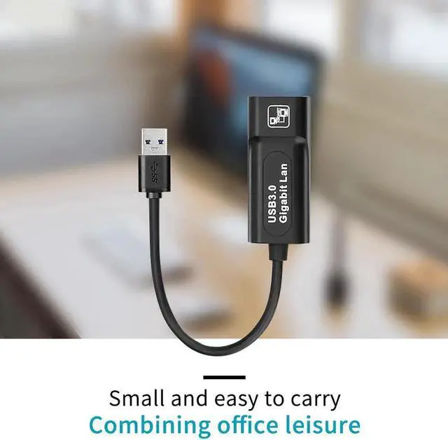 Alt view image 6 of 7 - USB 3.0 to Rj45 Lan Ethernet Adapter Network Card to RJ45 Lan Ethernet Adapter (10/100/1000) Mbps Network Adapter for PC Macbook Windows 10 Laptop