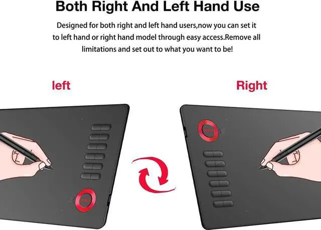 Alt view image 2 of 7 - VEIKK A15 Graphic Drawing Tablet 10x6 inch Graphics Tablet with 8192 Levels Battery-Free Stylus and 12 Shortcut Keys Art Tablet for Drawing and E-Learning/Online Classes