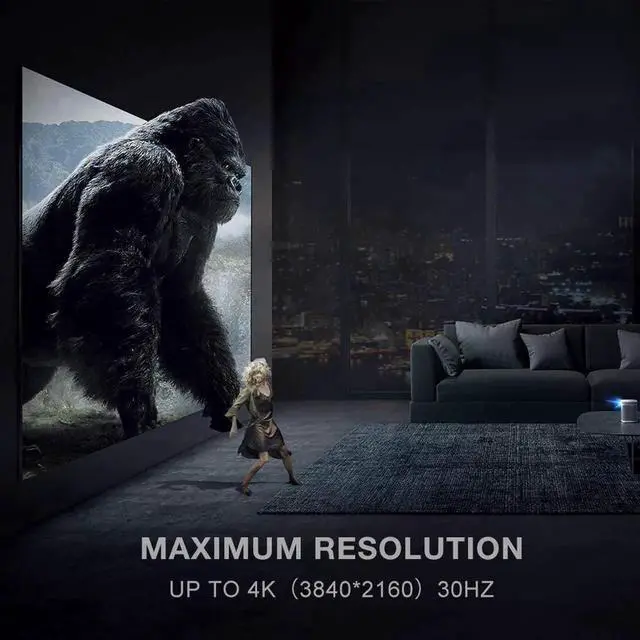 Alt view image 5 of 7 - DisplayPort to HDMI Cable 6ft/1.8M, 4K DP to HDMI Cable [Gold-Plated Plug, Aluminium Shell] Nylon Braided Uni-Direction Display Port to HDMI Lead, Compatible with Lenovo, HP, DELL, AMD, NVIDIA