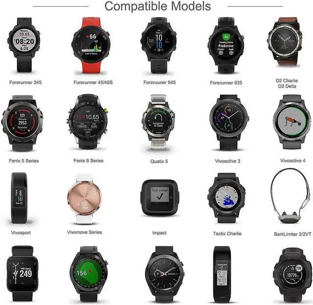 Alt view image 2 of 6 - [2-PACK] Charger Cable Compatible with Garmin Fenix 5 5S 5X 6 6S 6X Plus Pro 7 7S 7X, Forerunner 945 935 45 45S 245 540 ,Approach S10 S40 S60 G12 S12 S42,Vívoactive 3 4 4S, Instinct,Venu 2 2S Plus(1m)