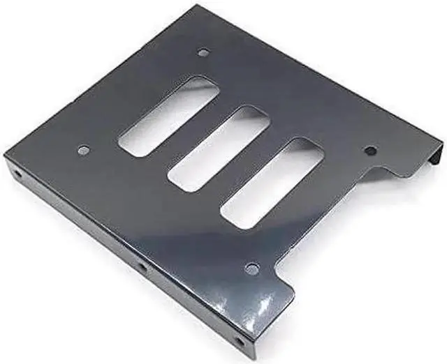 Alt view image 6 of 6 - Aomoproing 2.5 to 3.5 Inch Hard Disk Metal Bracket Adapter HDD Holder with IDE 4P Male to SATA 15 Pin Cable SATA 3.0 Cable for Desktop PCSSD Server (Yellow)