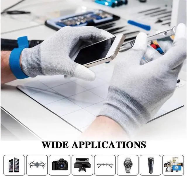 Alt view image 6 of 7 - Aomoproing Precision Screwdriver Set Professional Electronics Repair Tool Kit 60 in 1 Magnetic Screwdriver Bits for PC, With Anti Static Wrist Band