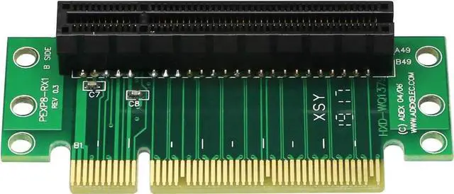 Alt view image 3 of 7 - Aomoproing PCI- Express 8X Riser Card 90-Degree Adapter Card PCI-E 8X Extender Extension Card for 1U, Small Computer and Server Case(PCIE 8X)