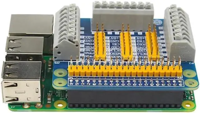 Alt view image 4 of 6 - Aomoproing Raspberry Pi GPIO Board Extension Board Module for Robot Car DIY Test compatibe for Raspberry Pi 4 Model B / 3B+ / 3B