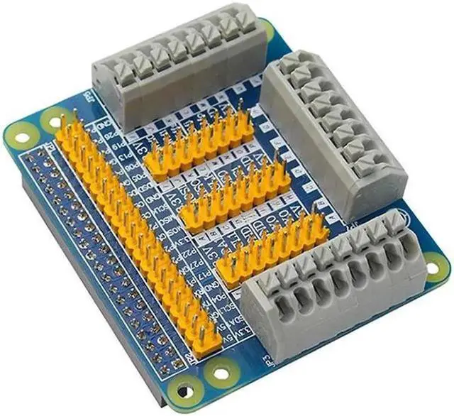 Alt view image 6 of 6 - Aomoproing Raspberry Pi GPIO Board Extension Board Module for Robot Car DIY Test compatibe for Raspberry Pi 4 Model B / 3B+ / 3B