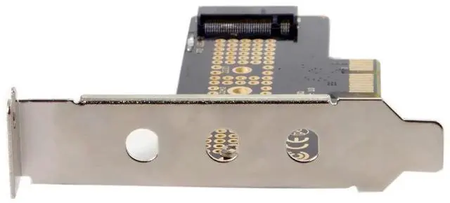 Alt view image 7 of 7 - Aomoproing NVME to PCI-E 4.0 Low Profile PCI-E 3.0 x1 Lane to M.2 NGFF M-Key SSD Nvme AHCI PCI Express Adapter Card