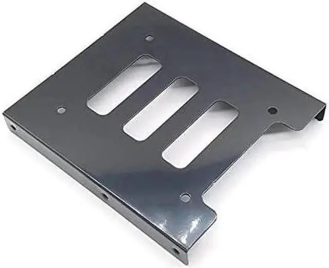 Alt view image 5 of 6 - Aomoproing 2.5 to 3.5 Inch Hard Disk Metal Bracket Adapter HDD Holder with IDE 4P Male to SATA 15 Pin Cable SATA 3.0 Cable for Desktop PCSSD Server (Blue)