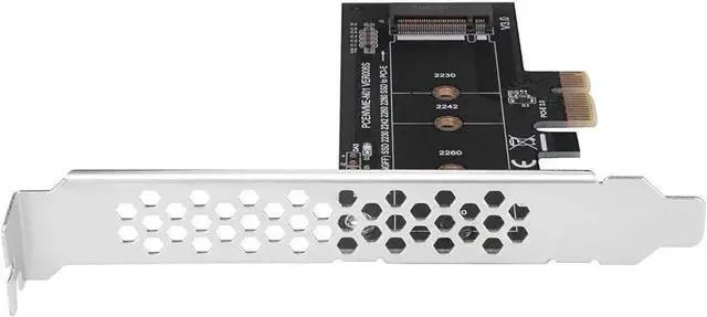 Alt view image 2 of 7 - NVME M.2 SSD M Key to PCI-e 3.0 x1 Host Controller Expansion Card,Supports M2 NGFF PCI-e 3.0, 2.0 or 1.0, NVME or AHCI, M-Key, 2280, 2260, 2242, 2230 Solid State Drives with Low Profile Bracket