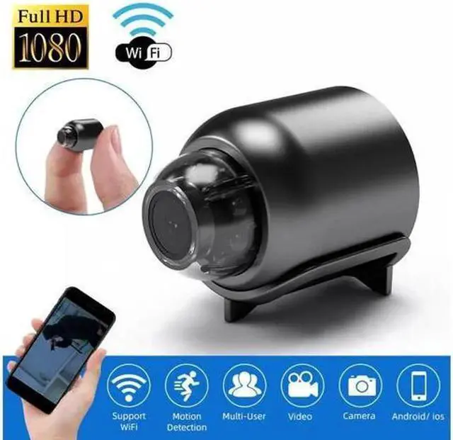 Alt view image 6 of 7 - Aomoproing Wireless Surveillance IP Camera Mini WIFI Spy Camera 1080P HD Home Night Vision Motion Detection Remote Monitoring 160° Wide Angle Micro Baby Monitor For Home Office Store Warehouse