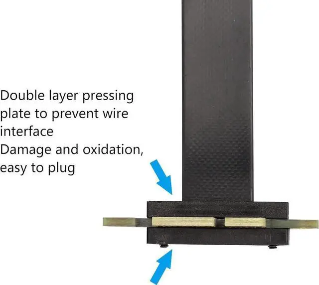 Alt view image 6 of 7 - Aomoproing PCIE 3.0 Extension Cable,36PIN 1X Extension Cable, 90 Degree PCI Express 1X Extend Card,for 1U,2U Chassis (20cm Straight, Black)