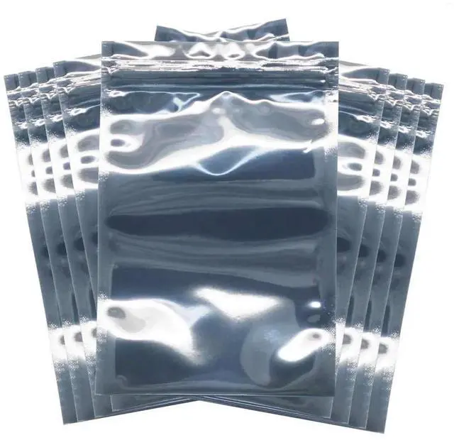 Main image of Aomoproing 100 Pcs Antistatic Bag (10x15cm/ 4 X 6 inches) Resealable for 2.5 Inch SSD HDD and Electronic Device Anti Static Bag New