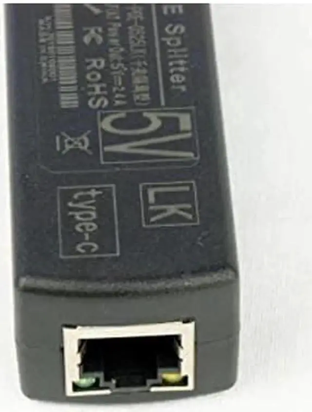 Alt view image 2 of 3 - Aomoproing Gigabit USB Type C Active PoE Splitter 48V to 5V IEEE802.3af Power Over Ethernet for Raspberry Pi 4 4B