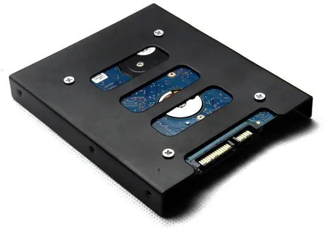 Alt view image 4 of 7 - Aomoproing HDD SSD Mounting Bracket 2.5 to 3.5 Adapter Hard Drive Holder (Single Drive, Pack of 2)