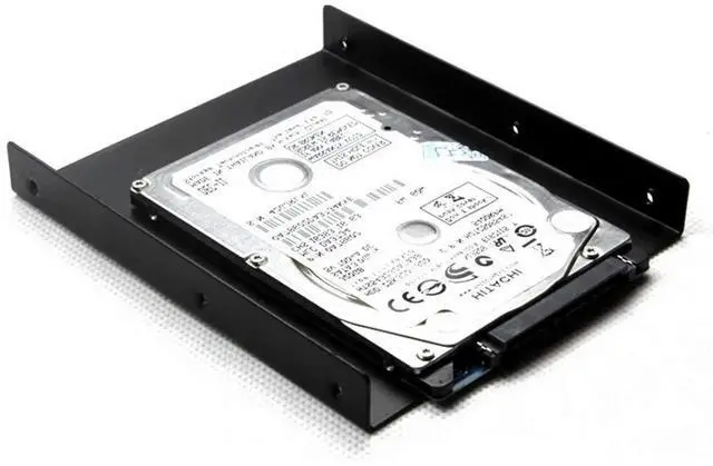 Alt view image 6 of 7 - Aomoproing HDD SSD Mounting Bracket 2.5 to 3.5 Adapter Hard Drive Holder (Single Drive, Pack of 2)