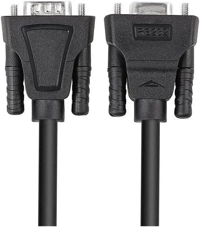 Alt view image 3 of 7 - Aomoproing DB9 RS232 Serial Cable Male to Female Extension Null Modem Cord Cross TXRX line for Data Communication 6 Feet Black