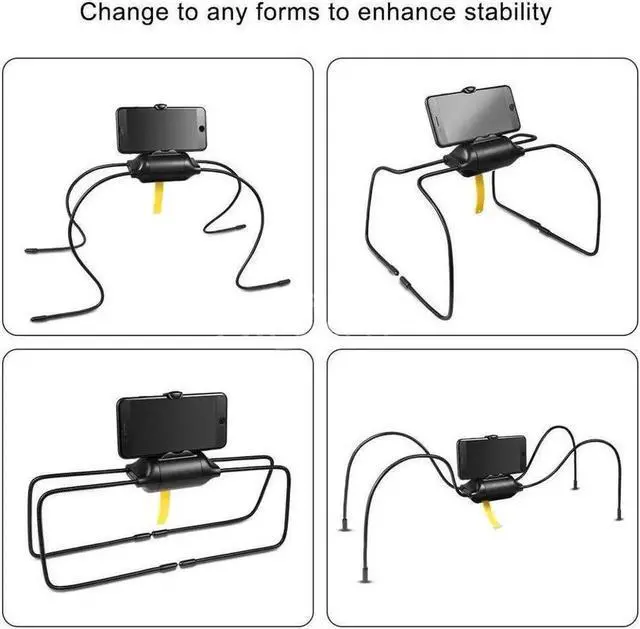 Alt view image 3 of 7 - Aomoproing Flexible Spider Legs Tablet Stand Desktop/Bed Holder For iPad and iPhone Tablet Holder