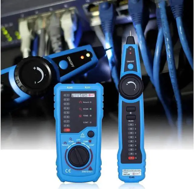 Alt view image 2 of 6 - Aomoproing 1PCS RJ11 RJ45 Cat5 Cat6 Telephone Wire Tracker Tracer Toner Ethernet LAN Network Cable Tester Detector Line Finder