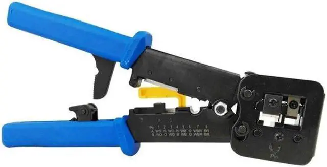 Alt view image 4 of 5 - Aomoproing Networking Pliers RJ45 RJ11 Crimping Cable Stripper Crimper RJ45 Pressing Line Clamp Pliers