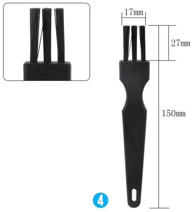 Alt view image 2 of 6 - Aomoproing 8 pcs ESD Safe Anti Static Brush Set Detailing Cleaning Tool for Mobile Phone Tablet PCB BGA Repair Work