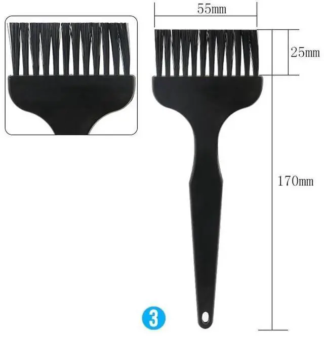 Alt view image 4 of 6 - Aomoproing 8 pcs ESD Safe Anti Static Brush Set Detailing Cleaning Tool for Mobile Phone Tablet PCB BGA Repair Work