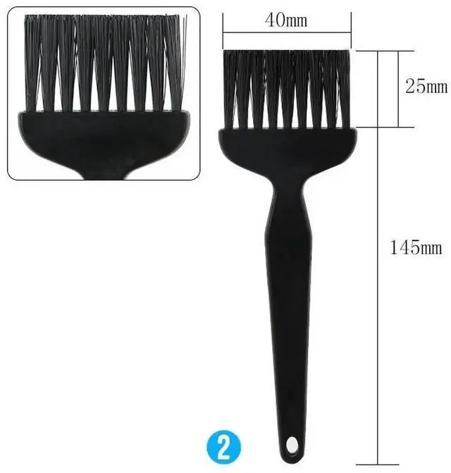 Alt view image 3 of 6 - Aomoproing 8 pcs ESD Safe Anti Static Brush Set Detailing Cleaning Tool for Mobile Phone Tablet PCB BGA Repair Work