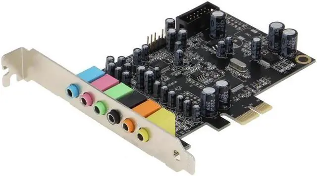 Alt view image 6 of 6 - Aomoproing SE-PCIE-SC-10 High Quality PCIe 7.1 Channel Sound card ( Chip set : CM8828 + CM9882A ) with SPDIF Bracket