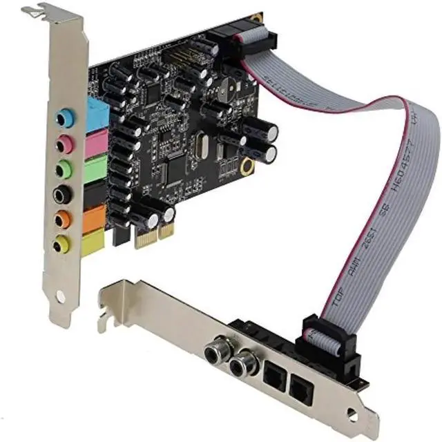 Alt view image 2 of 6 - Aomoproing SE-PCIE-SC-10 High Quality PCIe 7.1 Channel Sound card ( Chip set : CM8828 + CM9882A ) with SPDIF Bracket